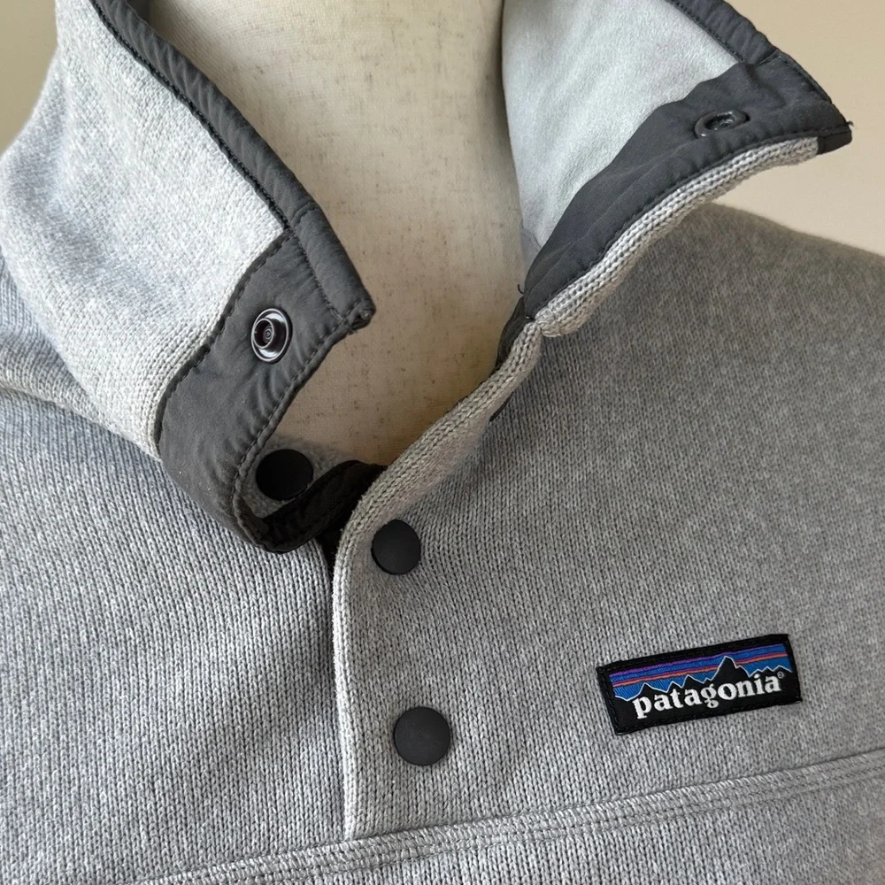 Patagonia Heather Gray Women's Snap-T Pullover - Picture 3 of 5